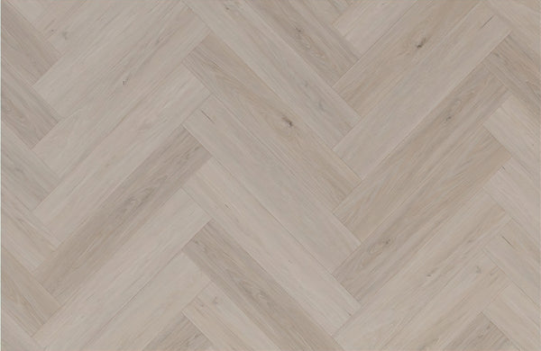 Arbor Herringbone LVT Flooring - Frosted Oak