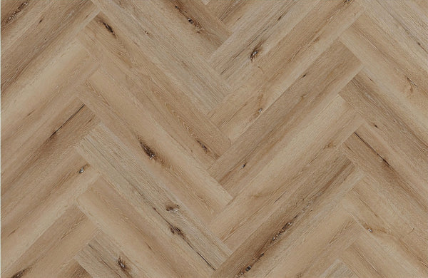 Arbor Herringbone LVT Flooring - Traditional Oak
