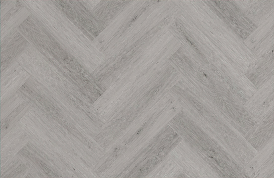 Arbor Herringbone LVT Flooring - Misty Oak