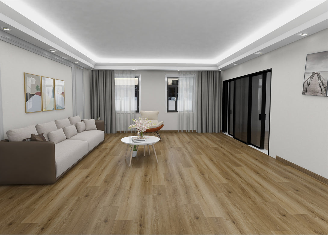 Urban Living Herringbone LVT Flooring - American Oak Plank