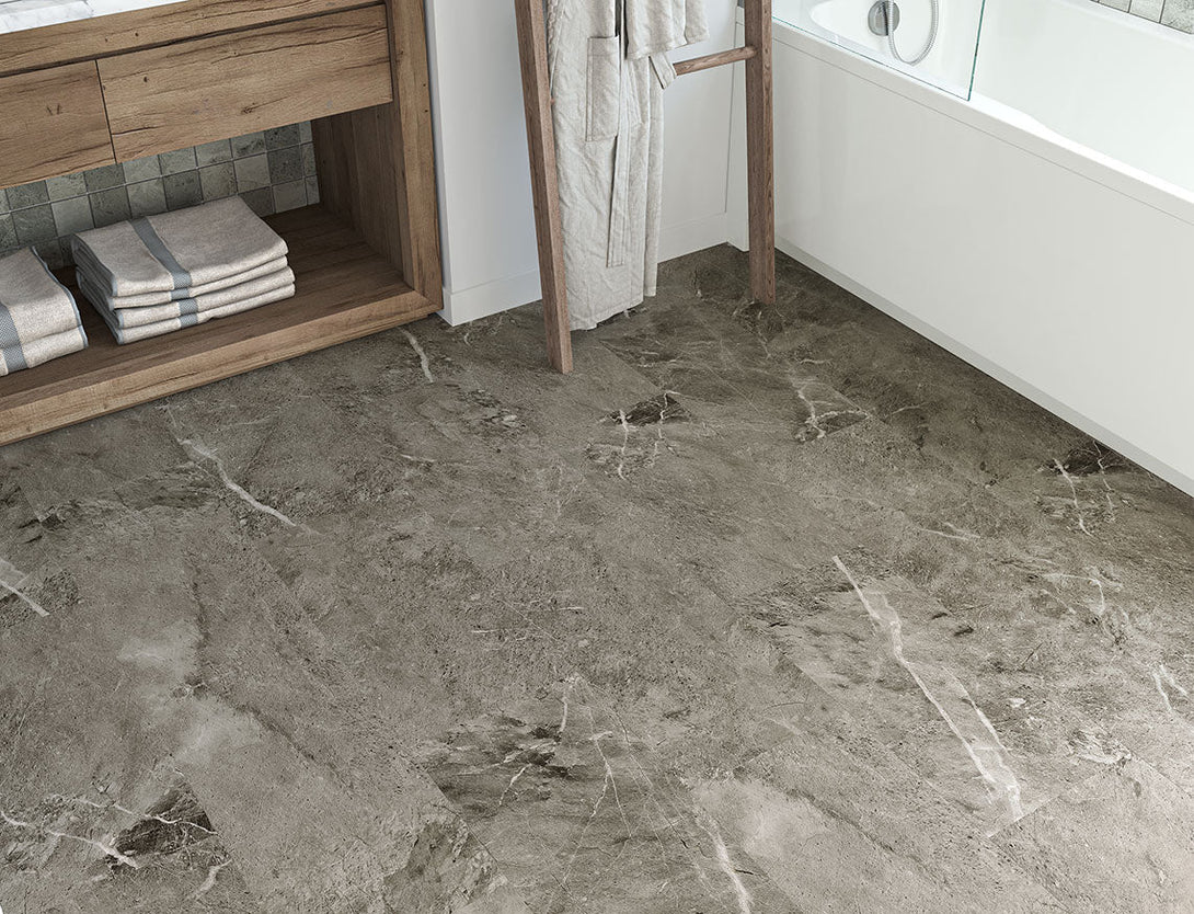 Arbor Tile Effect SPC LVT Flooring - Stone Earth Grey