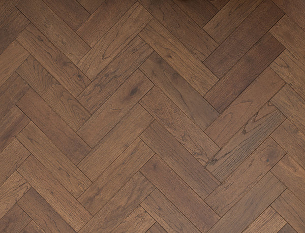 Belvedere Herringbone Engineered Wood Flooring - Cask Oak
