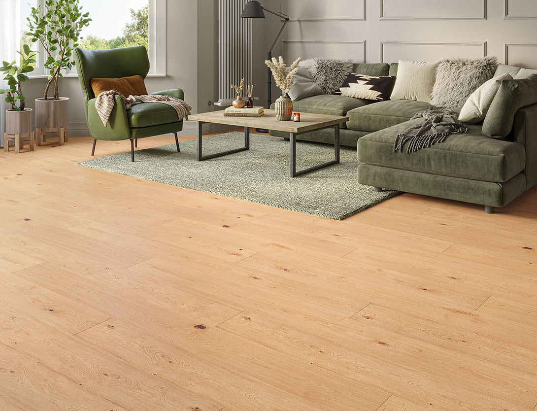 elvedere Deluxe Straight Plank Engineered Wood Flooring - Crafted Oak