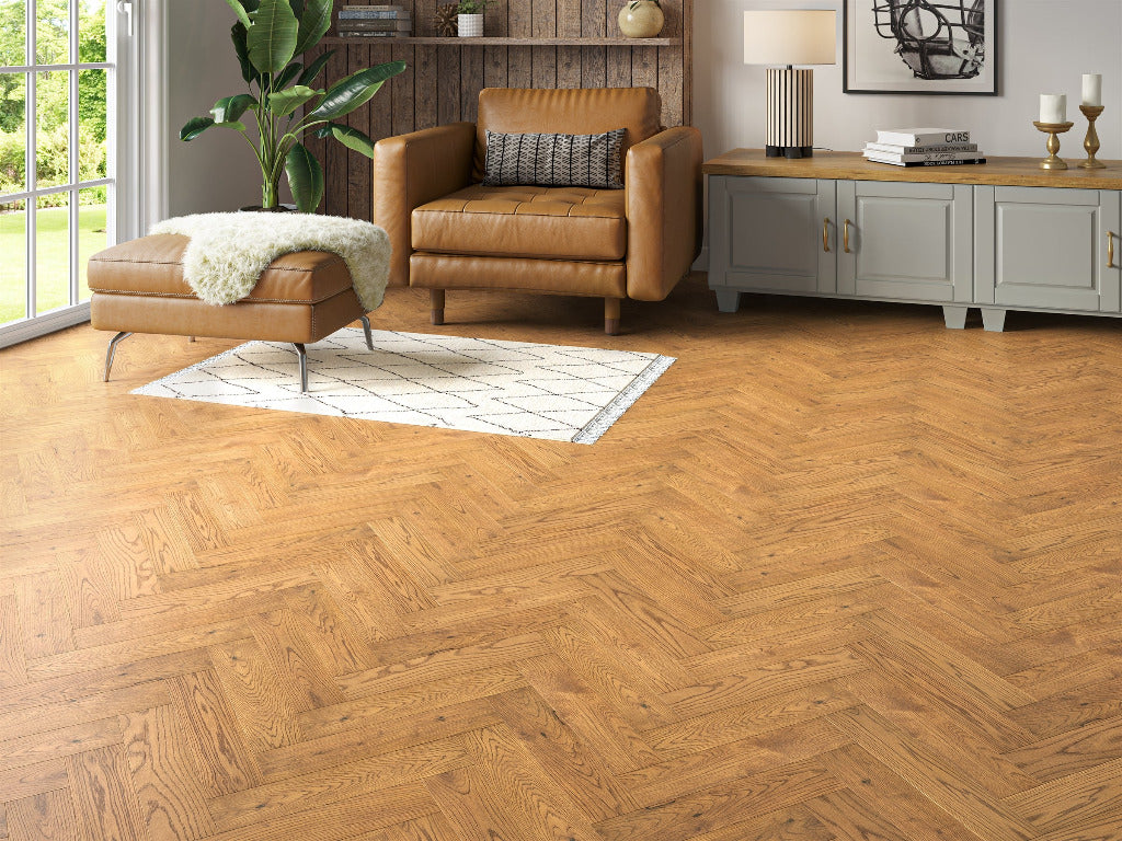 Belvedere Deluxe Parquet Engineered Wood Flooring - Summer Oak