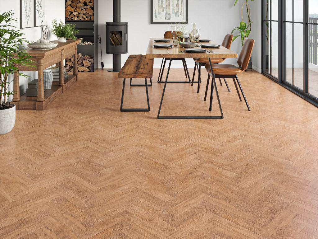 Belvedere Deluxe Parquet Engineered Wood Flooring - Royal Oak