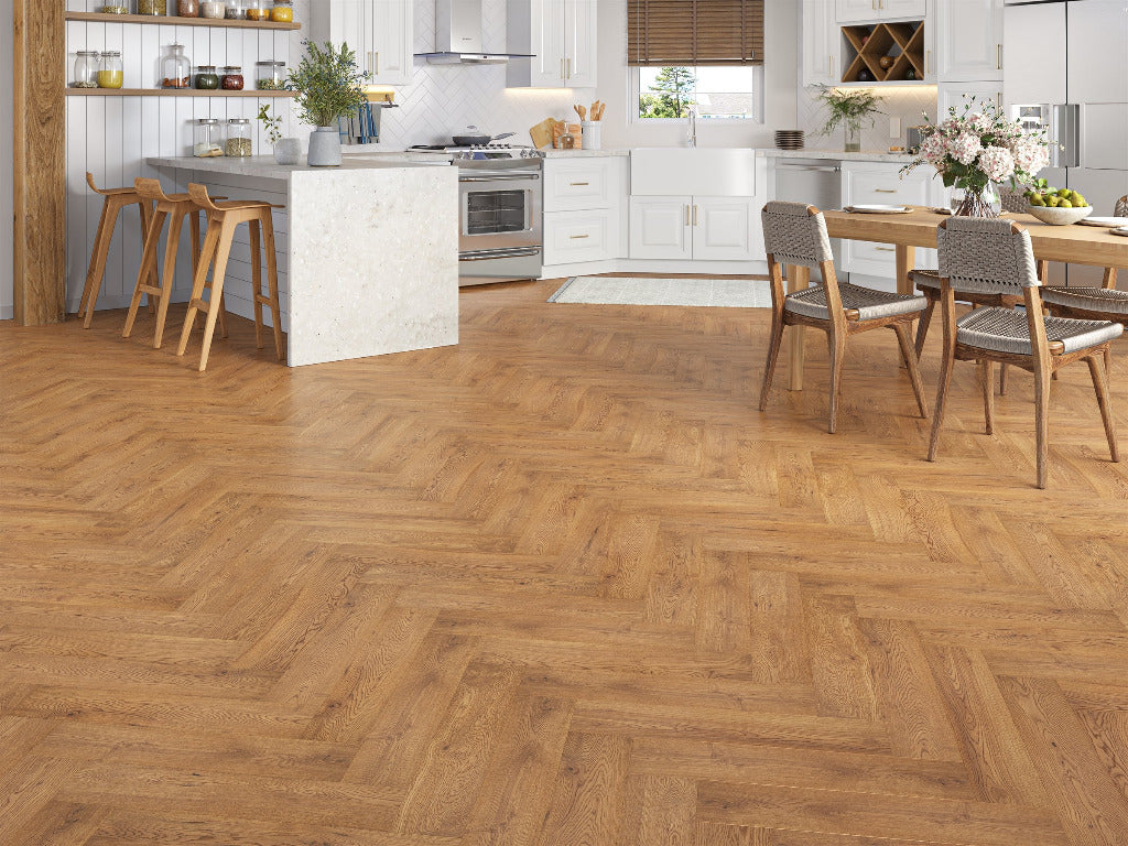Belvedere Parquet Engineered Wood Flooring - Honey Oak