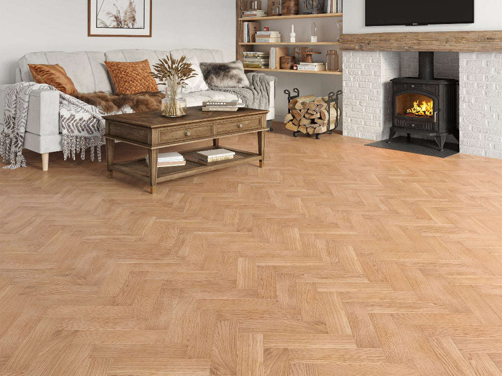 Belvedere Herringbone - Thames Oak