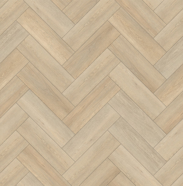 Urban Living Herringbone LVT Flooring - Brushed Oak Parquet