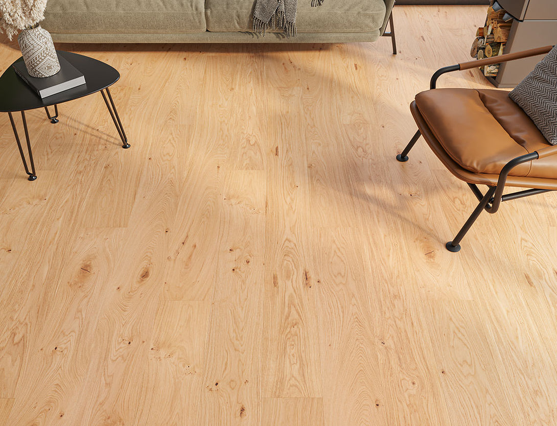 Belvedere Deluxe Straight Plank Engineered Wood Flooring - Hillside Oak