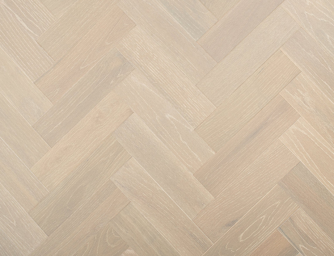 Belvedere Herringbone Engineered Wood Flooring - Ashen Oak
