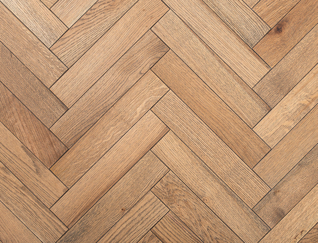 Belvedere Deluxe Parquet Engineered Wood Flooring - Cinder Oak