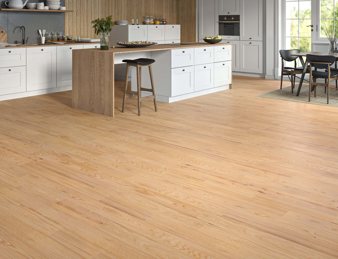 Belvedere Straight Plank Engineered Wood Flooring - Pure Oak