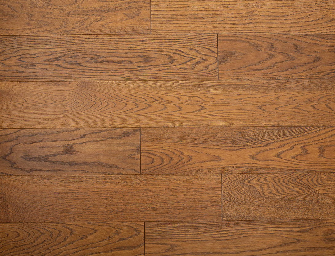 Belvedere Straight Plank Engineered Wood Flooring - Golden Harvest Oak