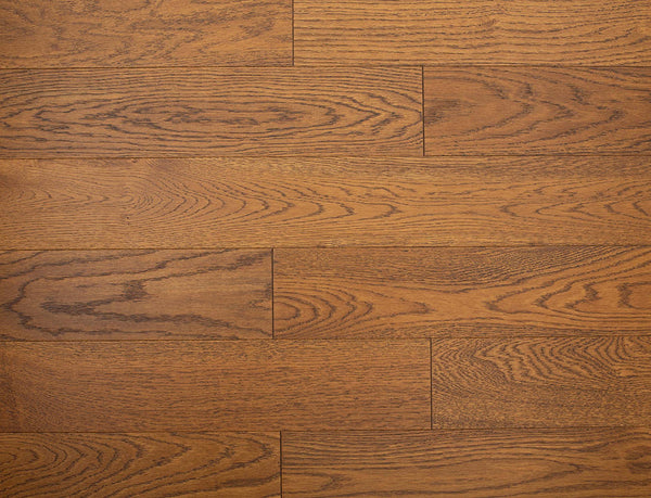 Belvedere Straight Plank Engineered Wood Flooring - Golden Harvest Oak