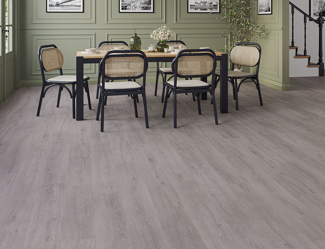 Arbor Straight Plank SPC LVT Flooring - Slate Mist Oak