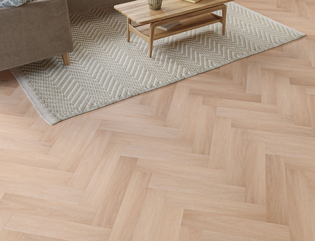 Arbor Herringbone SPC LVT Flooring - Sable Oak