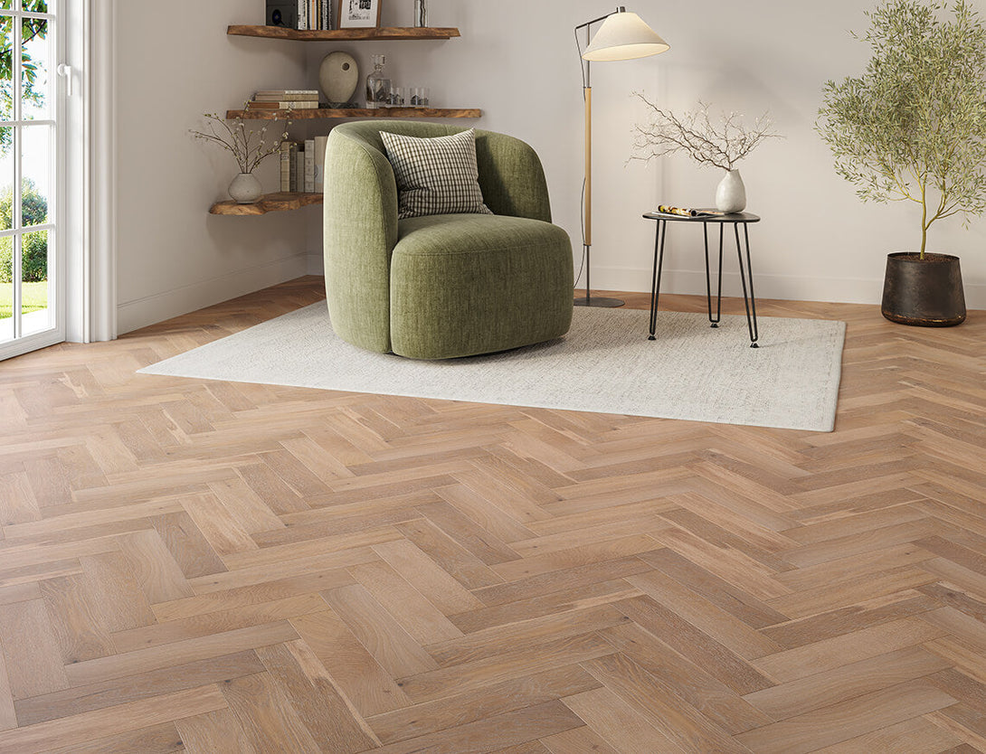 Belvedere Parquet Engineered Wood Flooring - Smoked Stone Oak