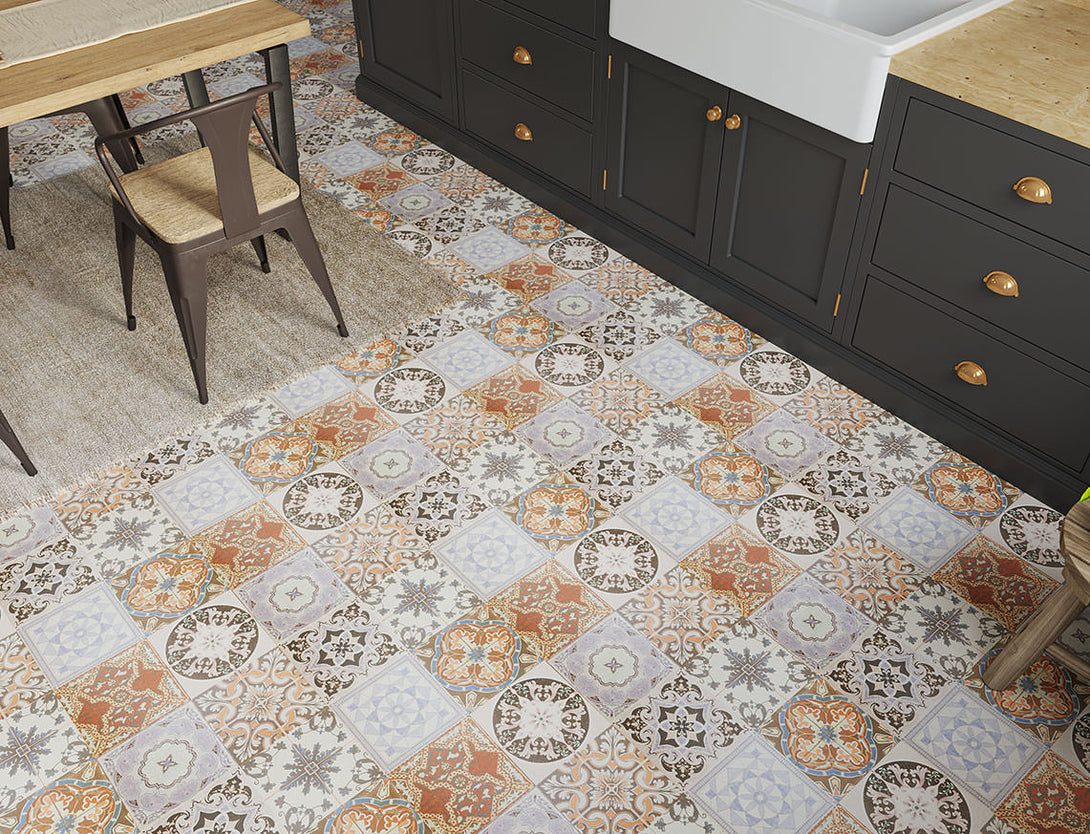 Pavilion Victorian Tile Laminate Flooring - Regency Tile