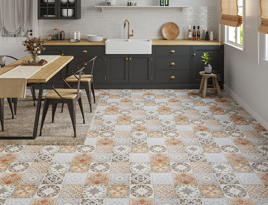 Pavilion Victorian Tile Laminate Flooring - Regency Tile