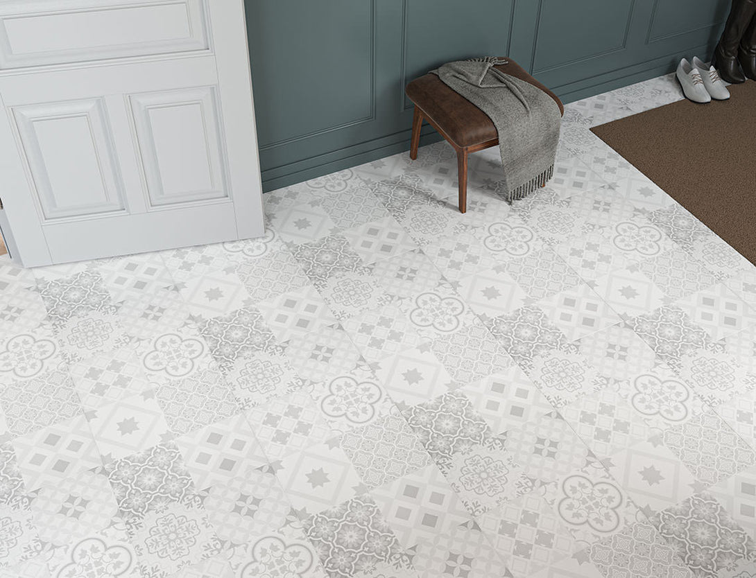 Pavilion Victorian Tile Laminate Flooring - Heritage Tile