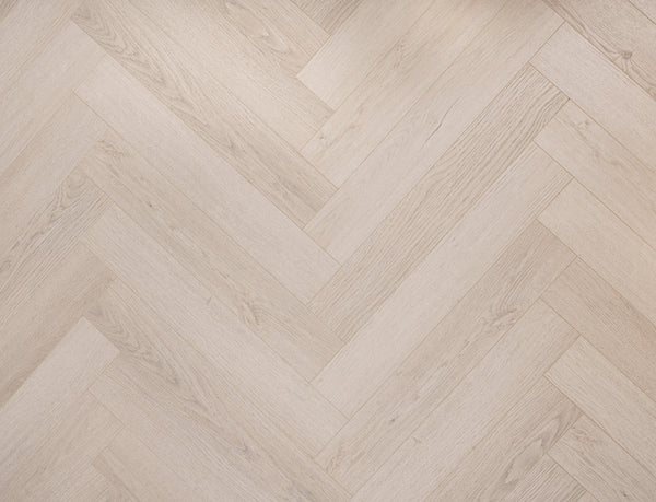 Pavilion Deluxe Herringbone Laminate Flooring - Pale Ash Oak