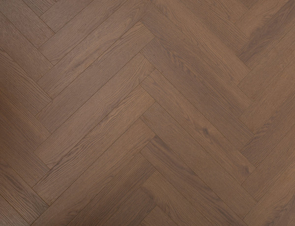 Pavilion Deluxe Herringbone Laminate Flooring - Cacao Oak
