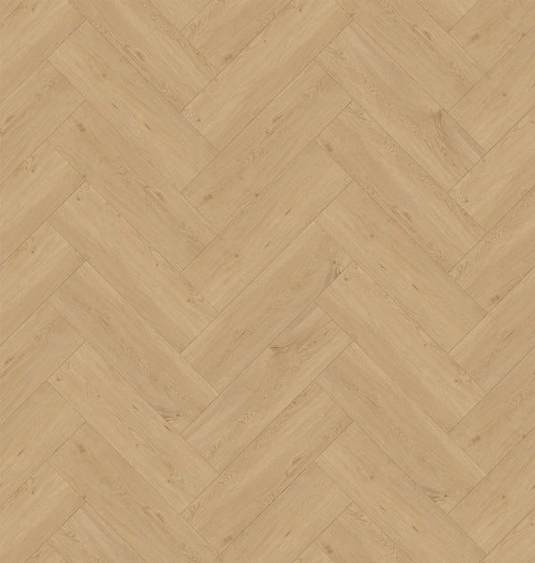 Urban Living Herringbone LVT Flooring - Pure Oak Parquet