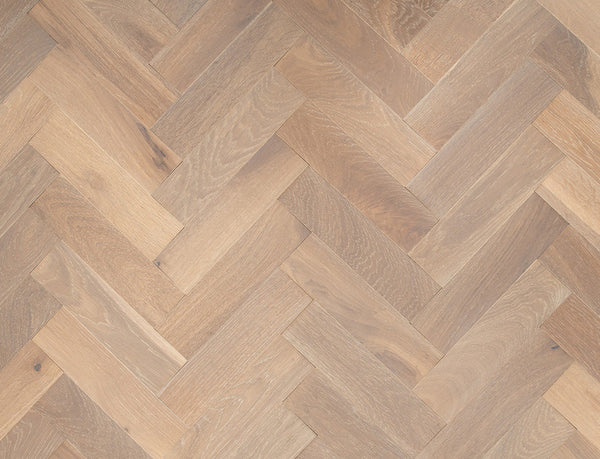 Belvedere Herringbone Engineered Wood Flooring - Smoked Slate Oak