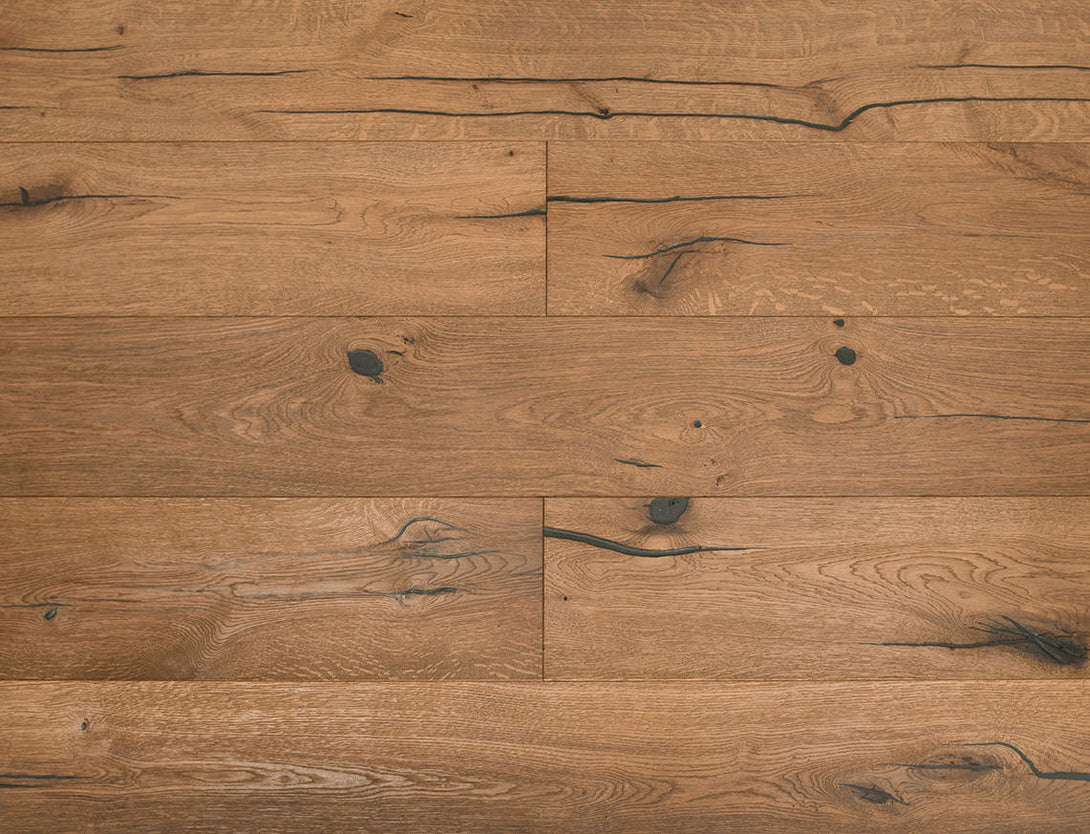 Belvedere Deluxe Straight Plank Engineered Wood Flooring - Aged Timber Oak