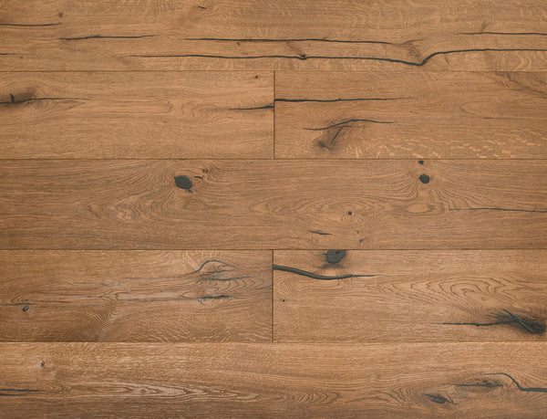 Belvedere Deluxe Straight Plank Engineered Wood Flooring - Aged Timber Oak