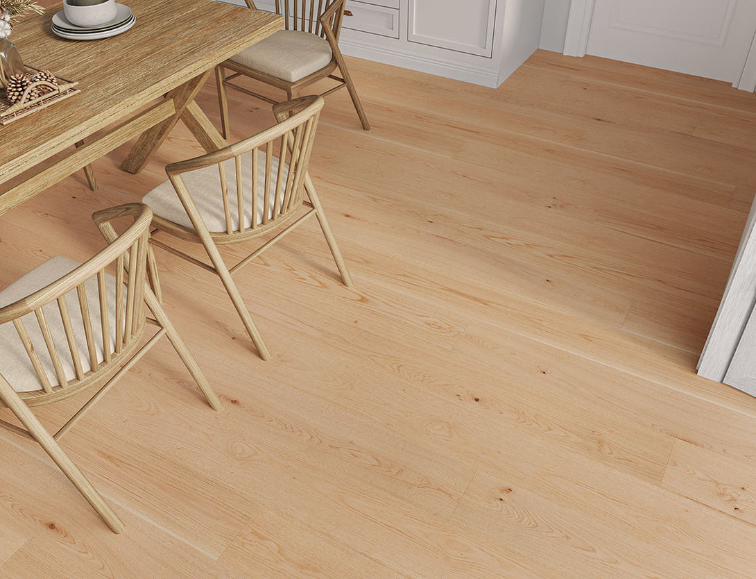 Belvedere Straight Plank Engineered Wood Flooring - Silken Oak