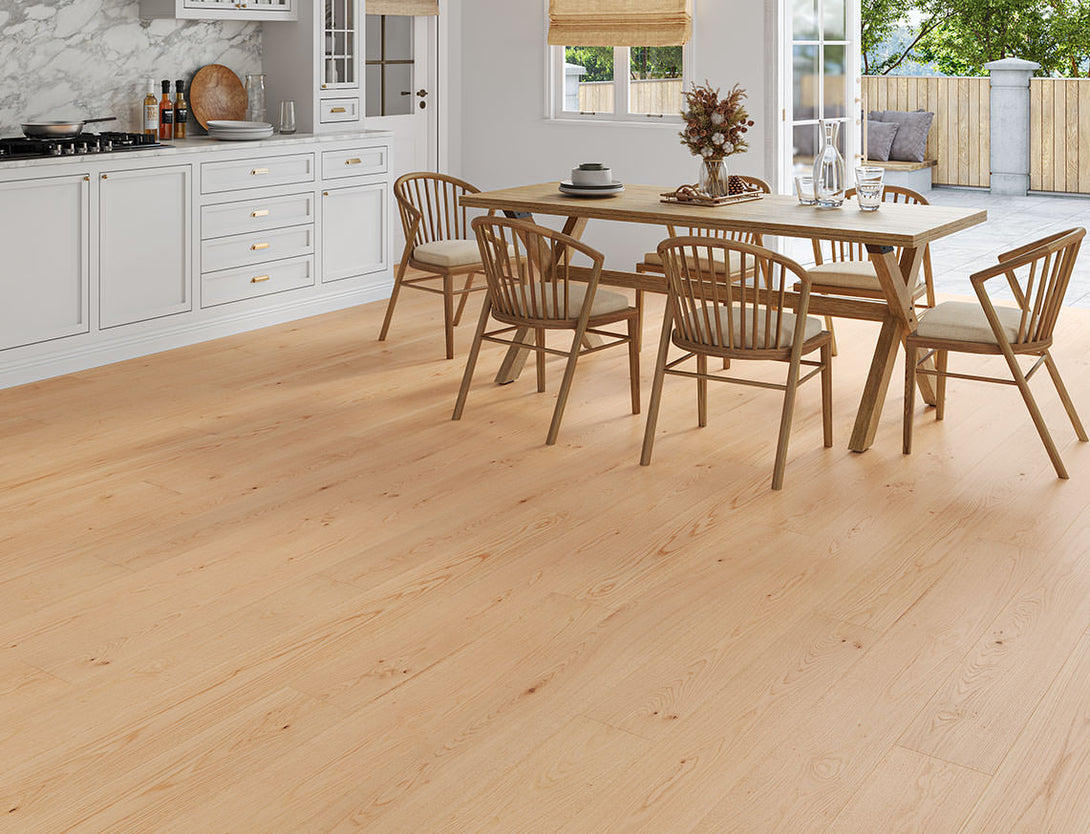 Belvedere Straight Plank Engineered Wood Flooring - Silken Oak