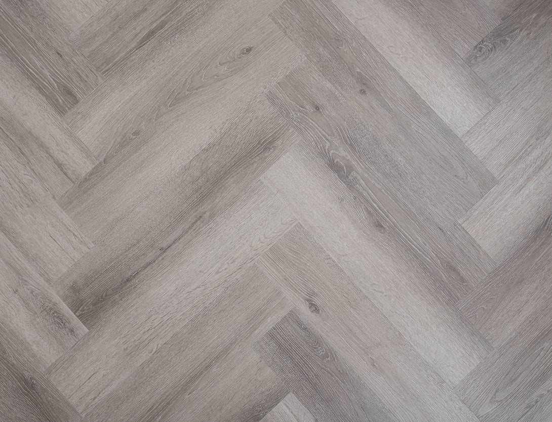 Arbor Herringbone SPC LVT Flooring - Drift Grey Oak