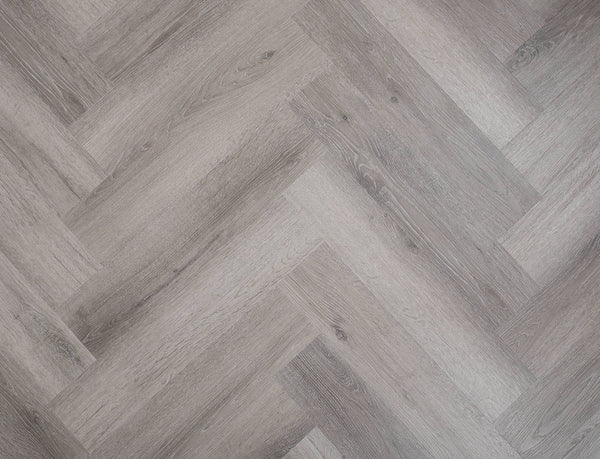 Arbor Herringbone SPC LVT Flooring - Drift Grey Oak