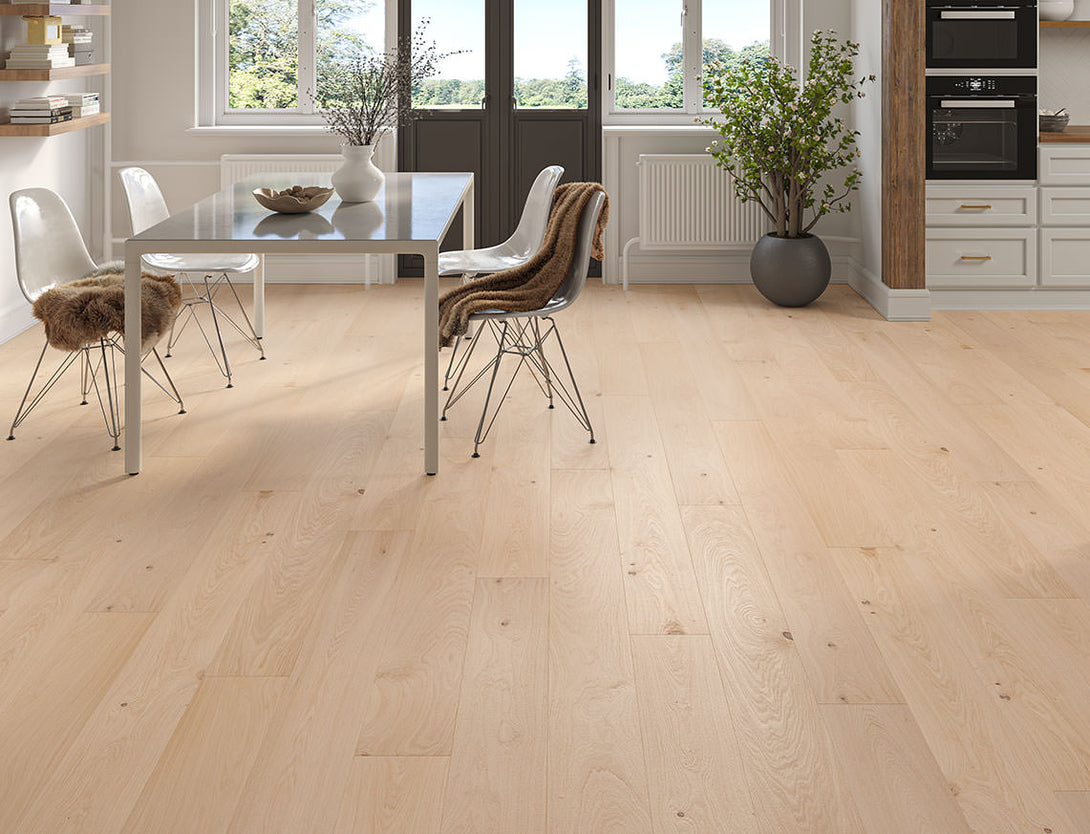 Belvedere Deluxe Straight Plank Engineered Wood Flooring - Rawgrain Oak