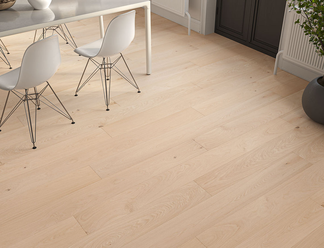 Belvedere Deluxe Straight Plank Engineered Wood Flooring - Rawgrain Oak
