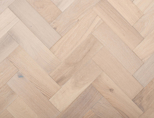 Belvedere Herringbone Engineered Wood Flooring - Chalk Oak