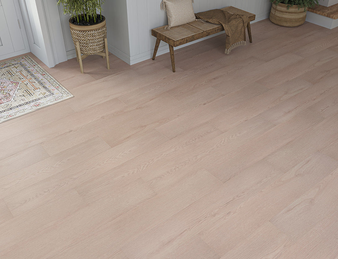 Pavilion Straight Plank Laminate Flooring - Ash Grey Oak
