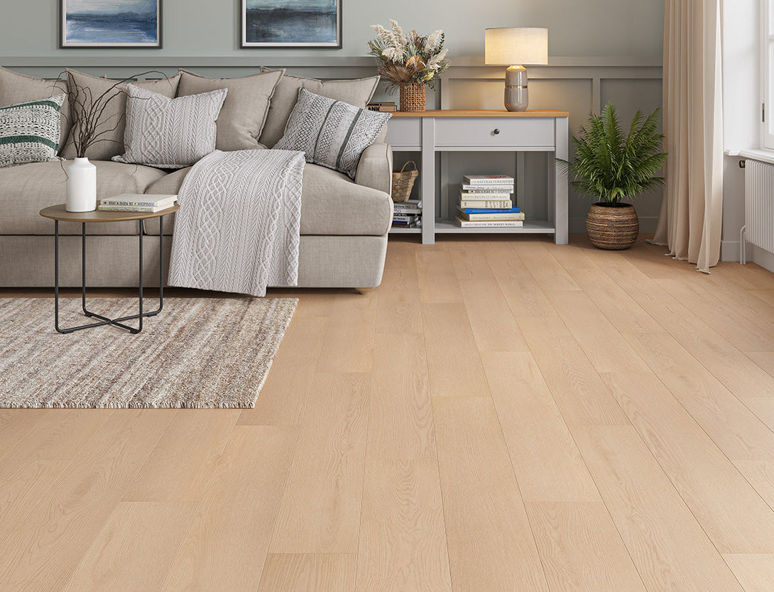 Pavilion Straight Plank Laminate Flooring - Amber Honey Oak