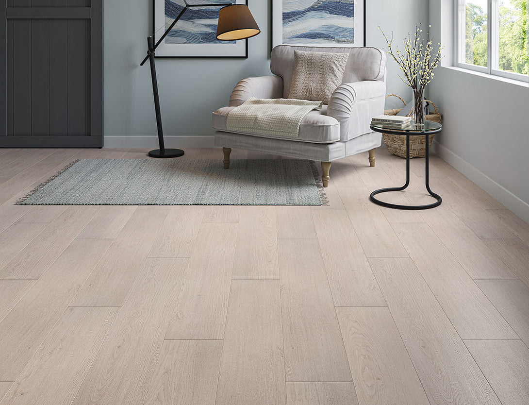 Pavilion Straight Plank Laminate Flooring - Pale Ash Oak