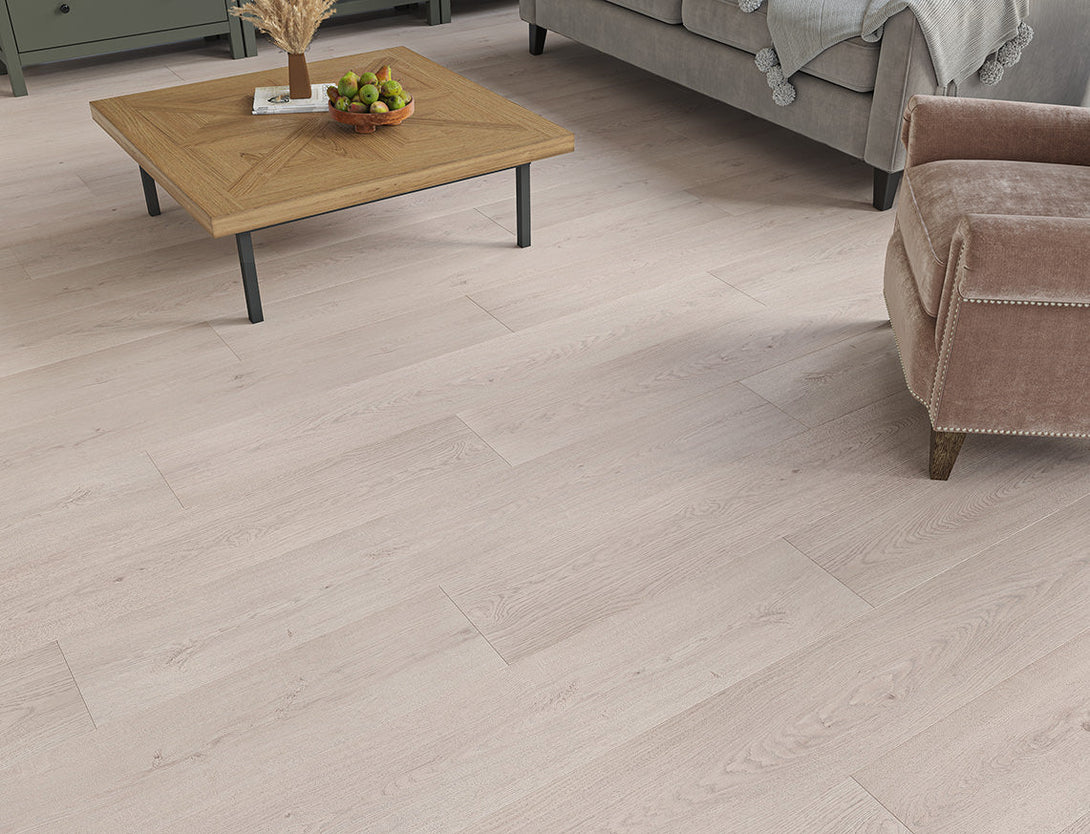 Pavilion Deluxe Straight Plank Laminate Flooring - Pale Ash Oak