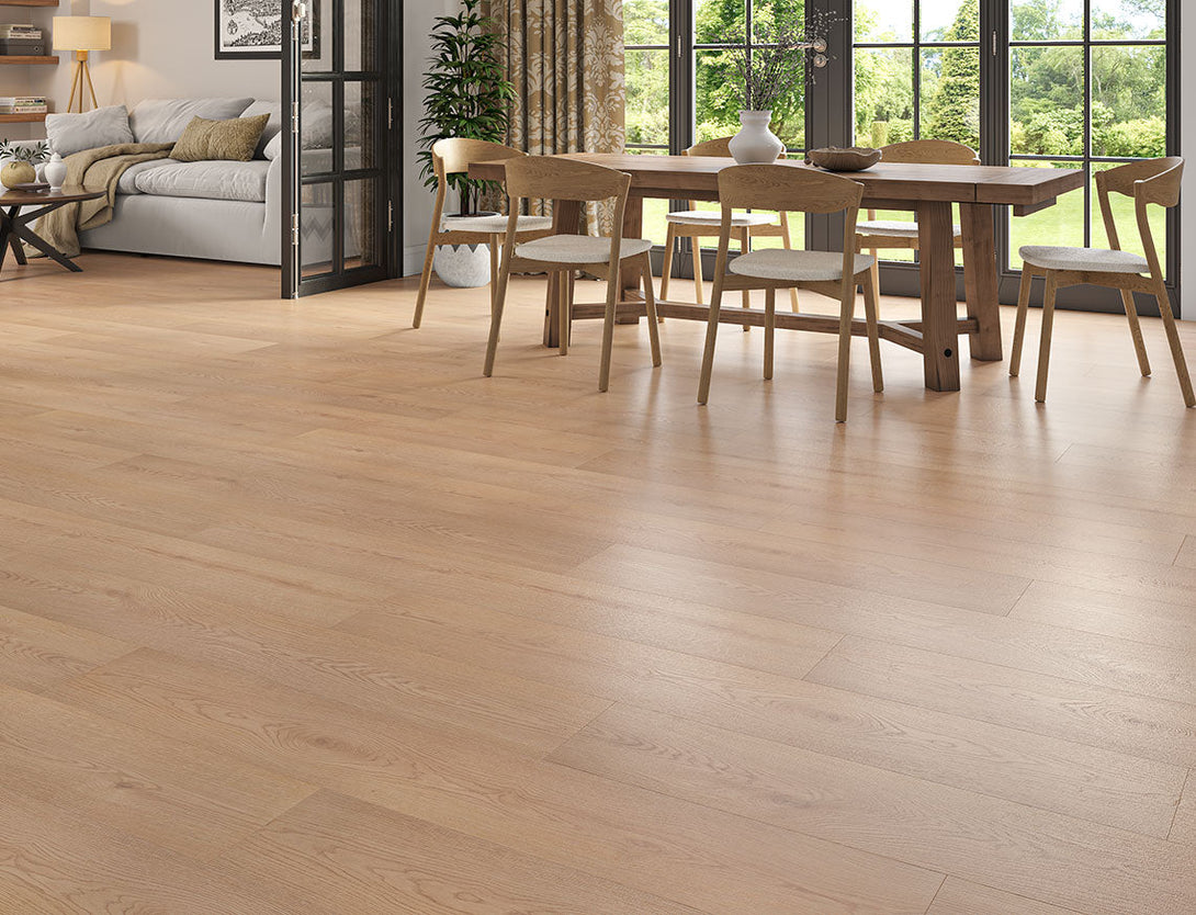 Pavilion Deluxe Straight Plank Laminate Flooring - Fawn Oak