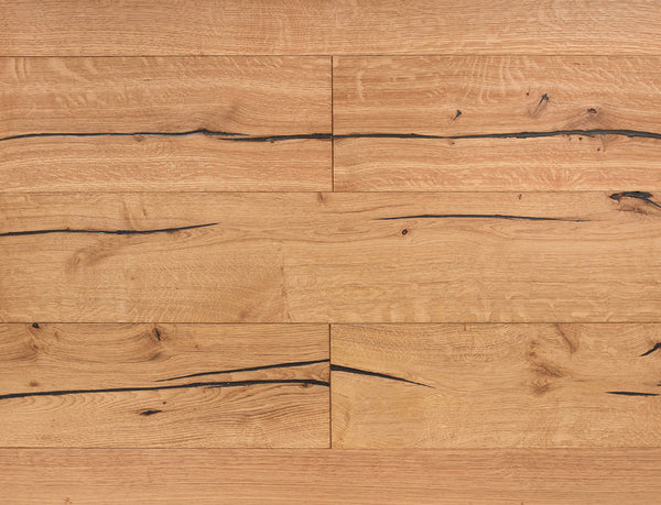 Belvedere Deluxe Straight Plank Engineered Wood Flooring - Antique Plank Oak